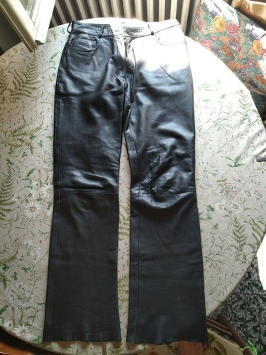 Pantaloni uomo vera pelle e viscosa tg 46 | eBay