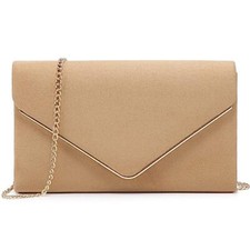 Women Faux Suede Evening Clutch Bags Formal P...