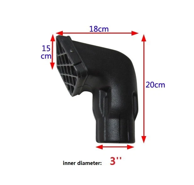 Snorkel Kit For Geo Tracker Left side Air Black 1997 1.6L Petrol - Изображение 3 из 4