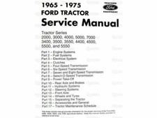 Manual, Service, for Ford 65-75 Fits Ford / New Holland 2000, 2000 US Built, 300