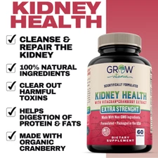 Organic KIDNEY SUPPORT - Herbal Natural Non-GMO Repair & Cleanse Supplement