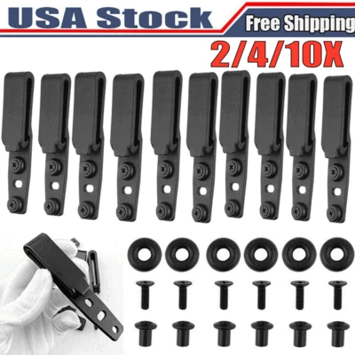 2/4/10Sets Hybrid 3 Hole Clip Holster Belt Grip Screw Tuckable For IWB OWB Kydex