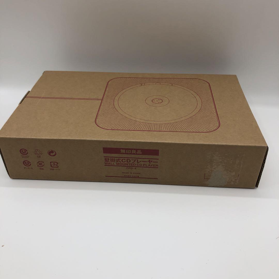 MUJI CD Player Wall CPD4 Radio Audio FM White Remote Control Japan