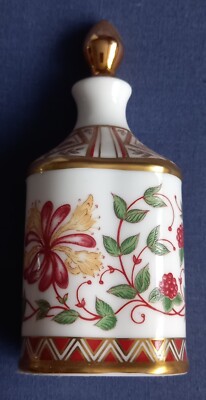 Royal Crown Derby Geißblattmuster Parfum Flakon mit Stopfen
