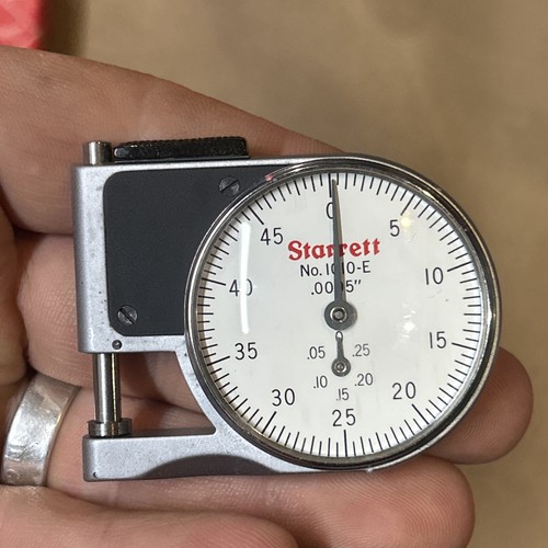 Starrett 1010EZ Dial Indicator Pocket Gage 0-.375", .0005", 0-50-0, 1/2" STOCK - Picture 12 of 24