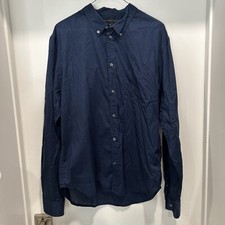 MARC By Marc Jacobs Navy Blue Polka Dot Slim Fit Dress Shirt XL