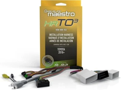 IDATALINK MAESTRO HRN-HRR-TO3 /ADS-MRR/MRR2 T-HARNESS FOR SELECT TOYOTA VEHICLES