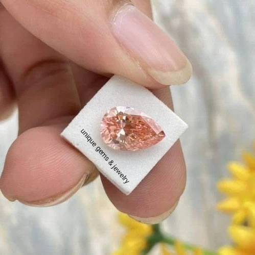 5.00 Ct Fancy pink color  pear Cut VVS1 Diamond Premium Quality Loose Gemstone - Image 2 of 4