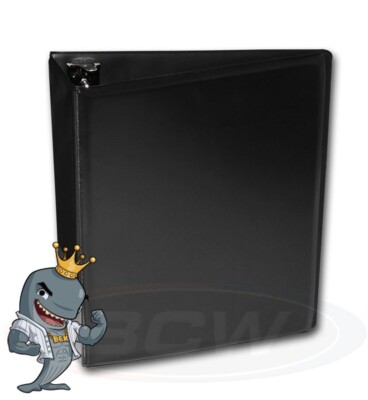BCW Black Plain Collection Album 3'' D-Ring Binder FREE SHIP