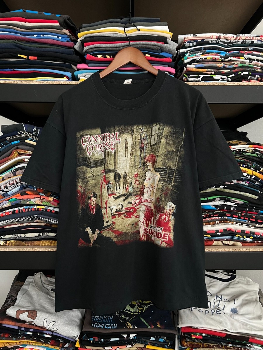 Vintage 90s Cannibal Corpse Gallery of Suicide Black T-shirt | eBay