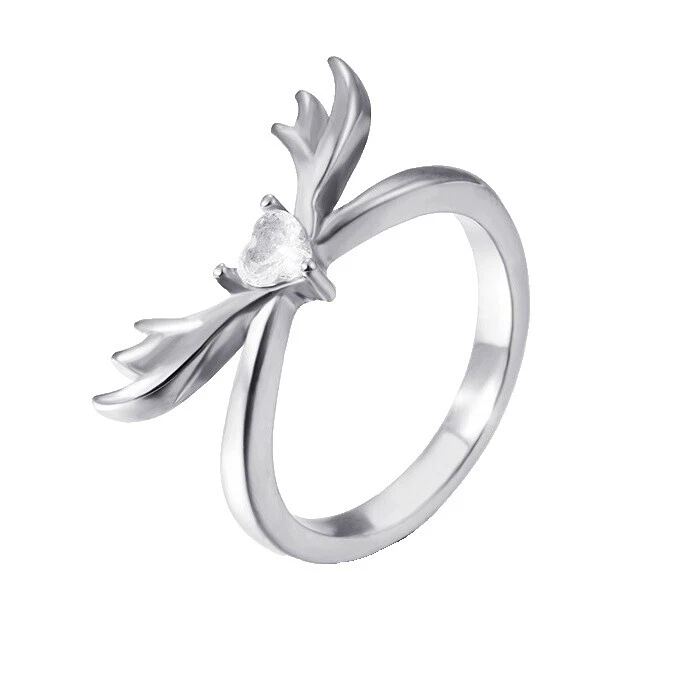 Chifre de zircônia cúbica aço inoxidável Fashion Jewelry