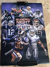 NFL SNF Original Poster (High grade paper!) - Mahomes Brady Rogers Watt 40 X 27