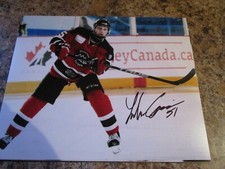 LUKAS CORMIER SIGNED 8X10 MATTE PHOTO LAS VEGAS GOLDEN KNIGHTS CHARLOTTETOWN (D)