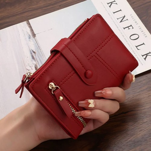 Cartera de cuero para mujer con bloqueo RFID pequeña compacta con tarjetero de crédito - Imagen 2 de 23