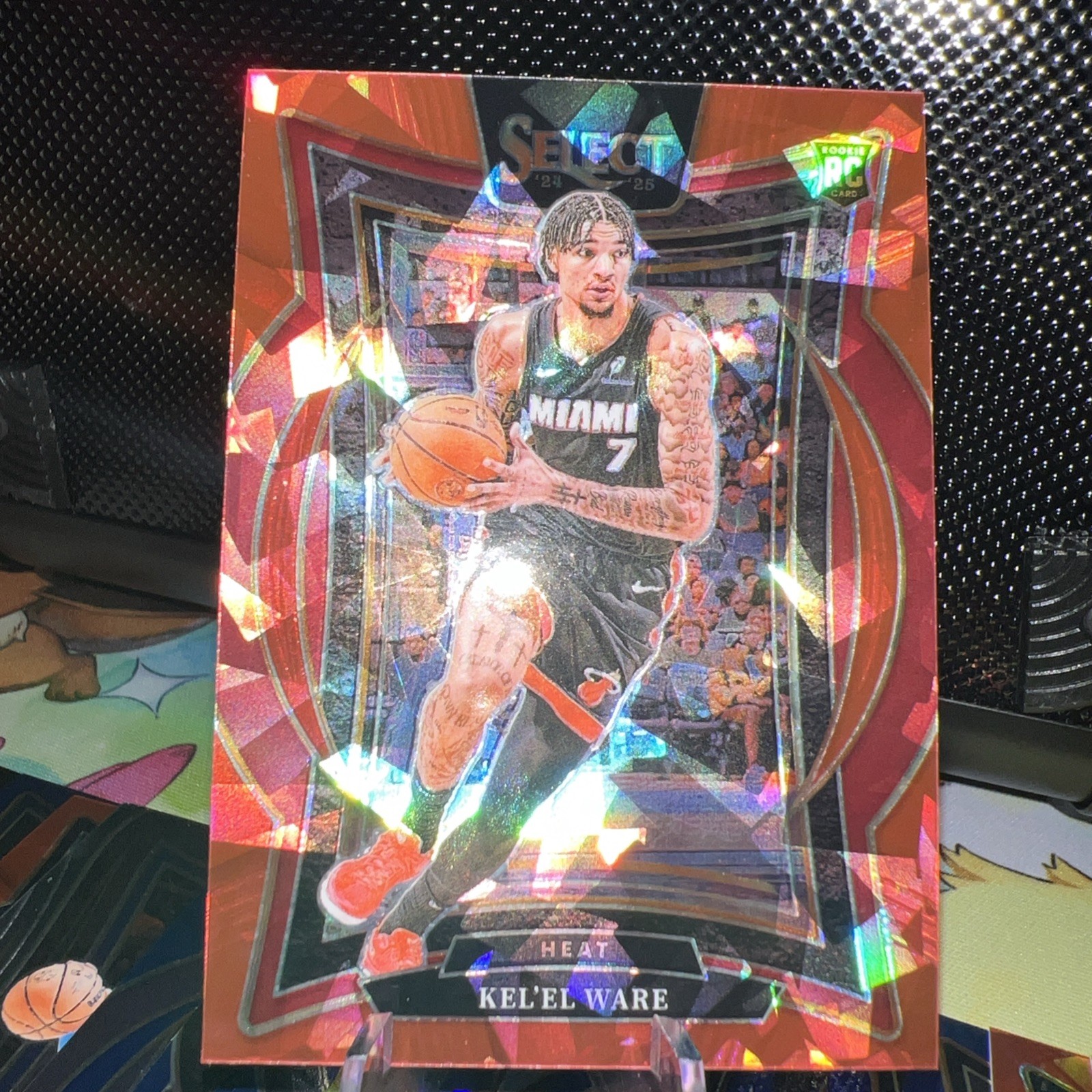 Kel’el Ware Rookie Card Red Ice Prizm Concourse Level 2024-25 Panini Select #66