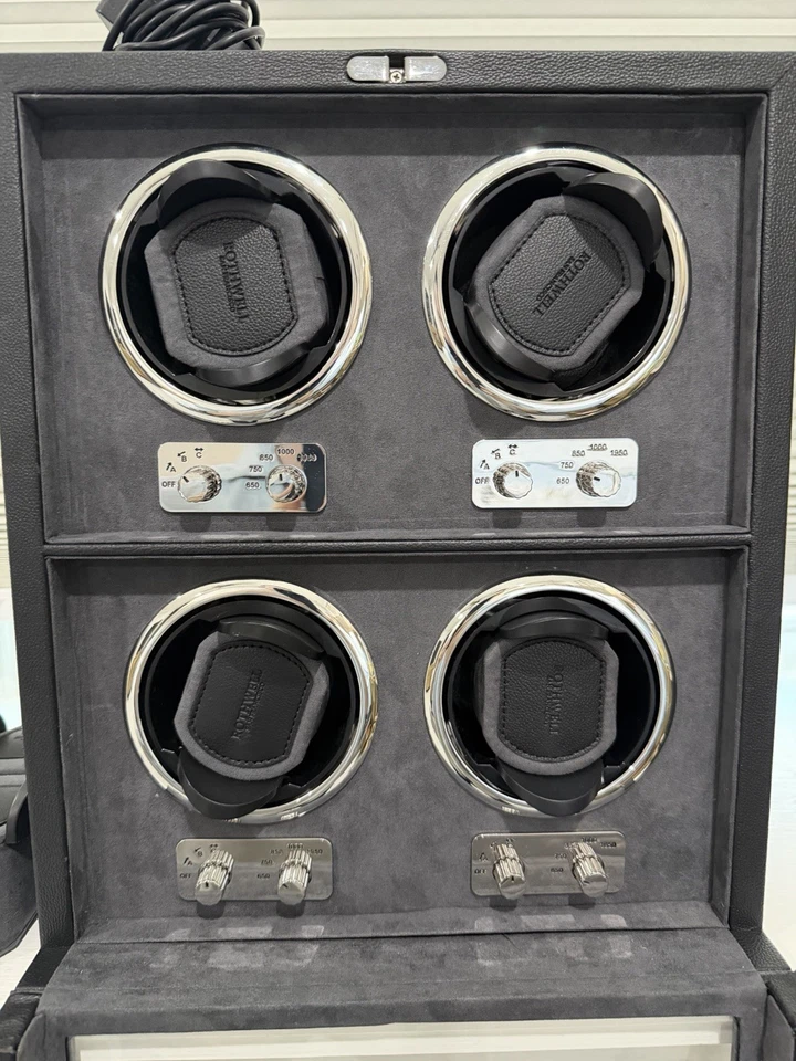 Enrolladora de 4 relojes Rothwell con cojines adicionales y adaptador de corriente - Excelente estado Foto 4 de 4