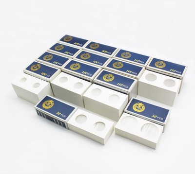 1200pcs Coin Holders 6 Sizes 2x2 Inch Cardboard Coin Flips for Coin Collection