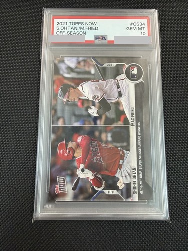 PSA10 Top Mint Topps Now #OS34 Ohtani Max Fried Baseball Card JAPAN