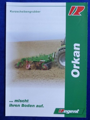 901) Regent Orkan 6000 Kurzscheibengrubber - Prospekt Brochure 04.2005