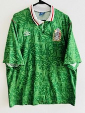 Jersey Mexico World Cup USA 1994 Humbro L Authentic