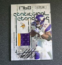 2009 Donruss Rookies and Stars Statistical Standouts Adrian Peterson Auto 1/5