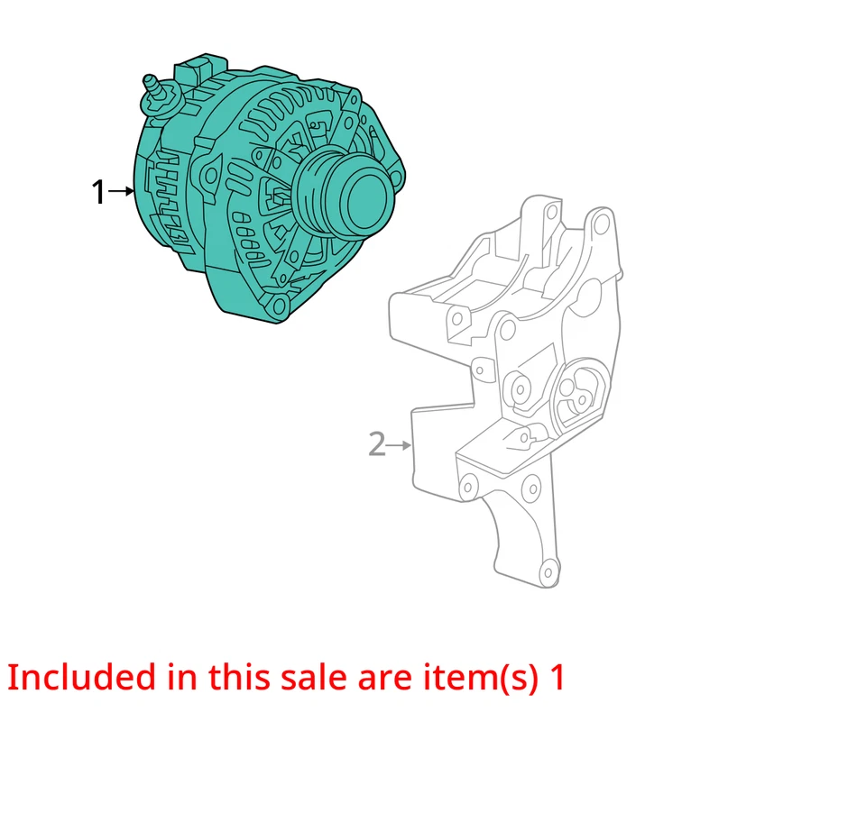 雪佛兰索罗德 1500 2015 Alternator 84143543 1818 — 第 3/4 张图片