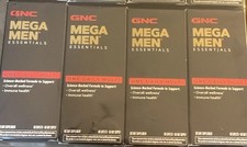 4 Boxes GNC Mega Men Essentials Daily Multi Vitamin 60 Caplets each