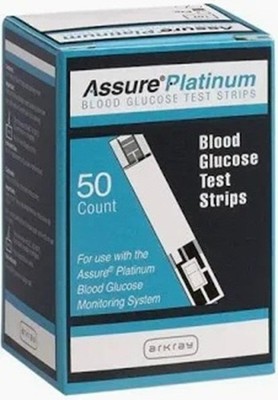 Assure Platinum Blood Glucose Diabetic Test Strips 50Ct, 2 boxes of 50 strips