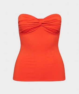 Aritzia Hypnotic Women s Strapless Shirt Poppy Red Size Large NWT