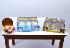 *~*  2 Schachteln mit je 6 Päckchen Wunderkerzen ,für das Puppenhaus 2 *~*