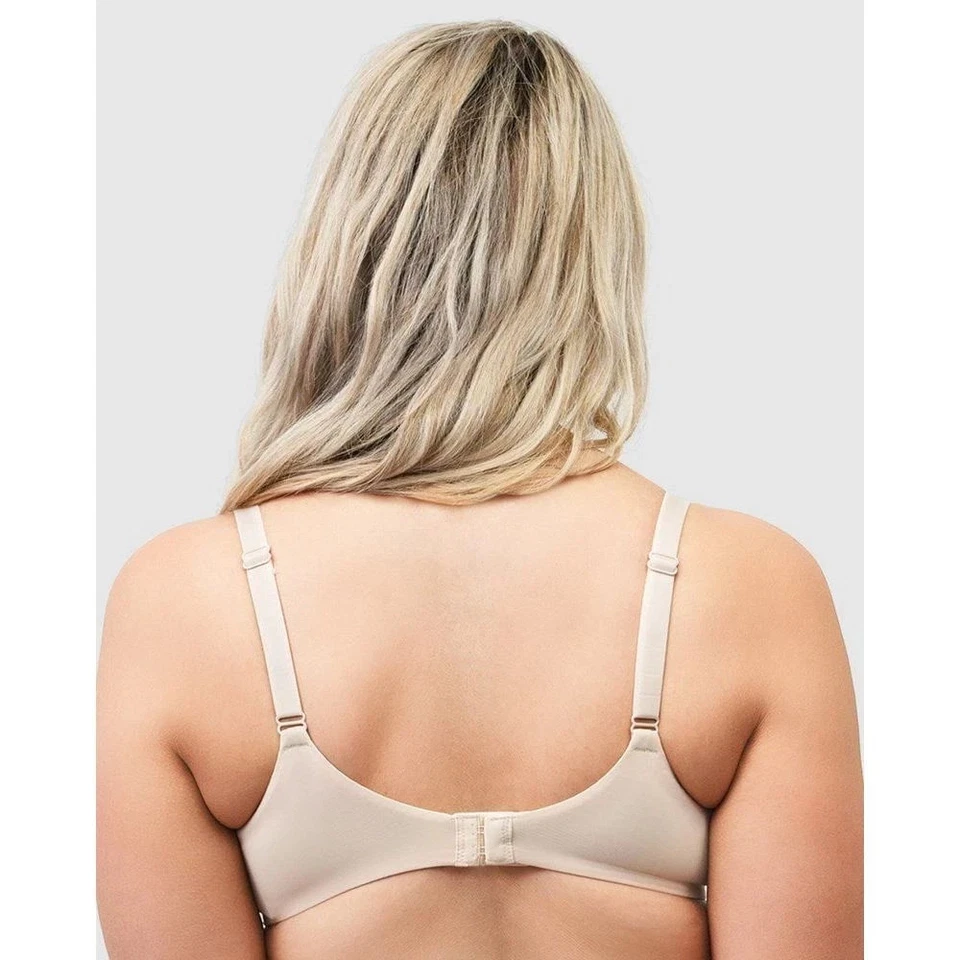 Sujetador con aros sin costuras Naturana The Wednesday satinado crudo 36DD Foto 2 de 3