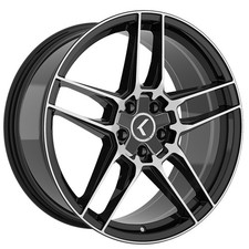 Black Machined Kraze Wheels Kr197 Converge 17x8 Rims 4pcs D4