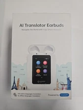 A8 AI Translation Earbuds Real Time, ChatGPT Translator Device in 144 Languag...