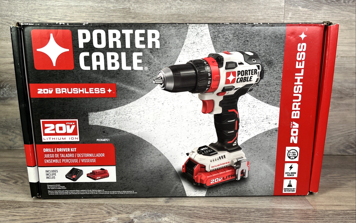 Cable 20v Max Brushless Porter Cable Drill Porter-Cable 20V MAX