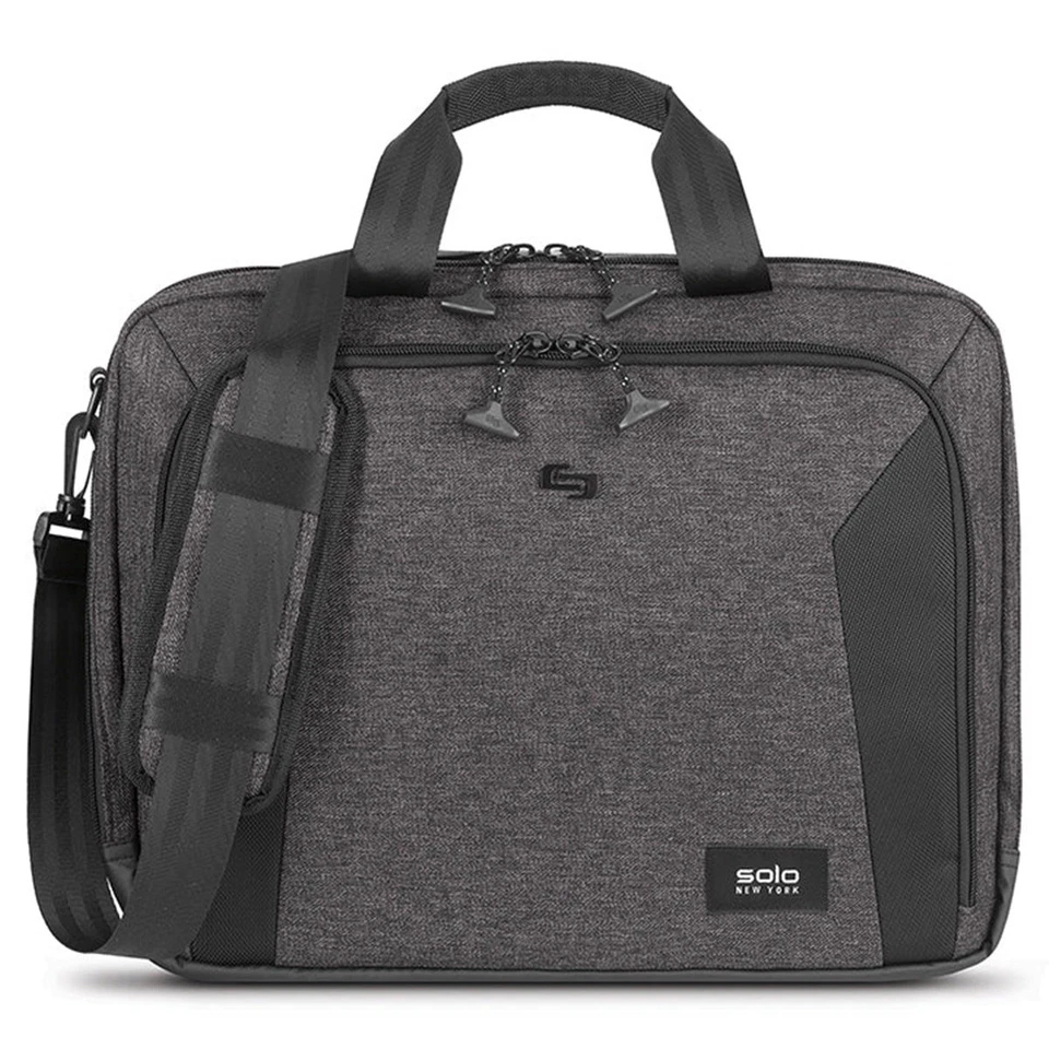 Maletín Solo New York Voyage con bolsillo para portátil de 15,6", gris Foto 2 de 4