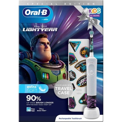 Oral-B Vitality D100.413 Kids Lightyear D100.413.2K Elektrische Kinderzahnbürste