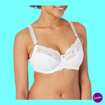 FANTASIE Womens Full Coverage Underwired Bra White UK 30G | EU 65I | US 30I