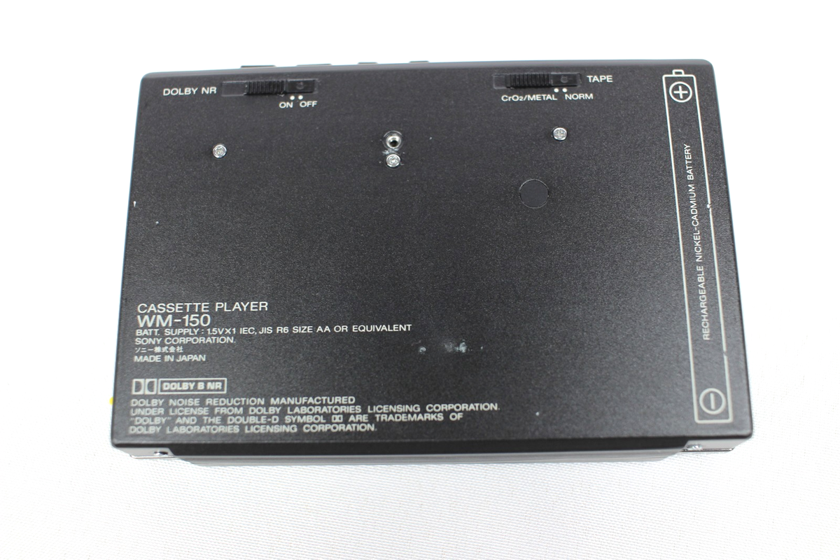 SONY WM-150 WALKMAN CASSETTE PLAYER AUTO REVERSE DBB *SOLD AS-IS 4