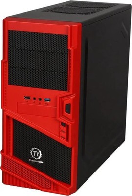 Red Thermaltake Commander MS-I Gaming Case AMD Motherboard/Watercooler for CPU
