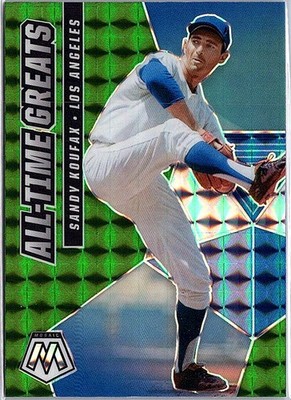 2021 Panini Mosaic #ATG1 Sandy Koufax All-Time Greats Green