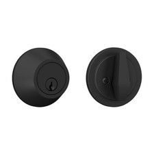 Kwikset 660 Matte Black Single Cylinder Deadbolt with SmartKey