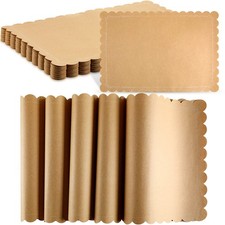 200 Pcs Disposable Brown Kraft Paper Placemats Rectangular Rustic Wedding Party