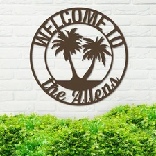 Custom Island Welcome Sign