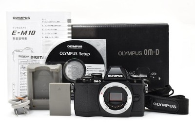   [Near MINT in Box] OLYMPUS OM-D E-M10 16MP Black Digital SLR Camera JAPAN