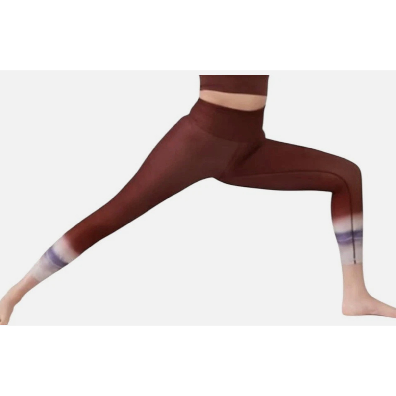 ATHLETA Ultra High Rise Elation 7/8 Tight Size S 25" | Red Abstract #657538 NEW