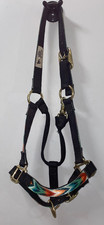 WEAVER BLACK NYLON 1'' AVERAGE HORSE ADJUSTABLE 800-1100 LB AZTEC HALTER