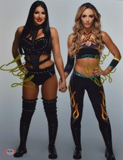 *HOLDING HANDS* WWE AEW NXT PEYTON ROYCE & BILLIE KAY DUAL SIGNED 11x14 PSA AUTO