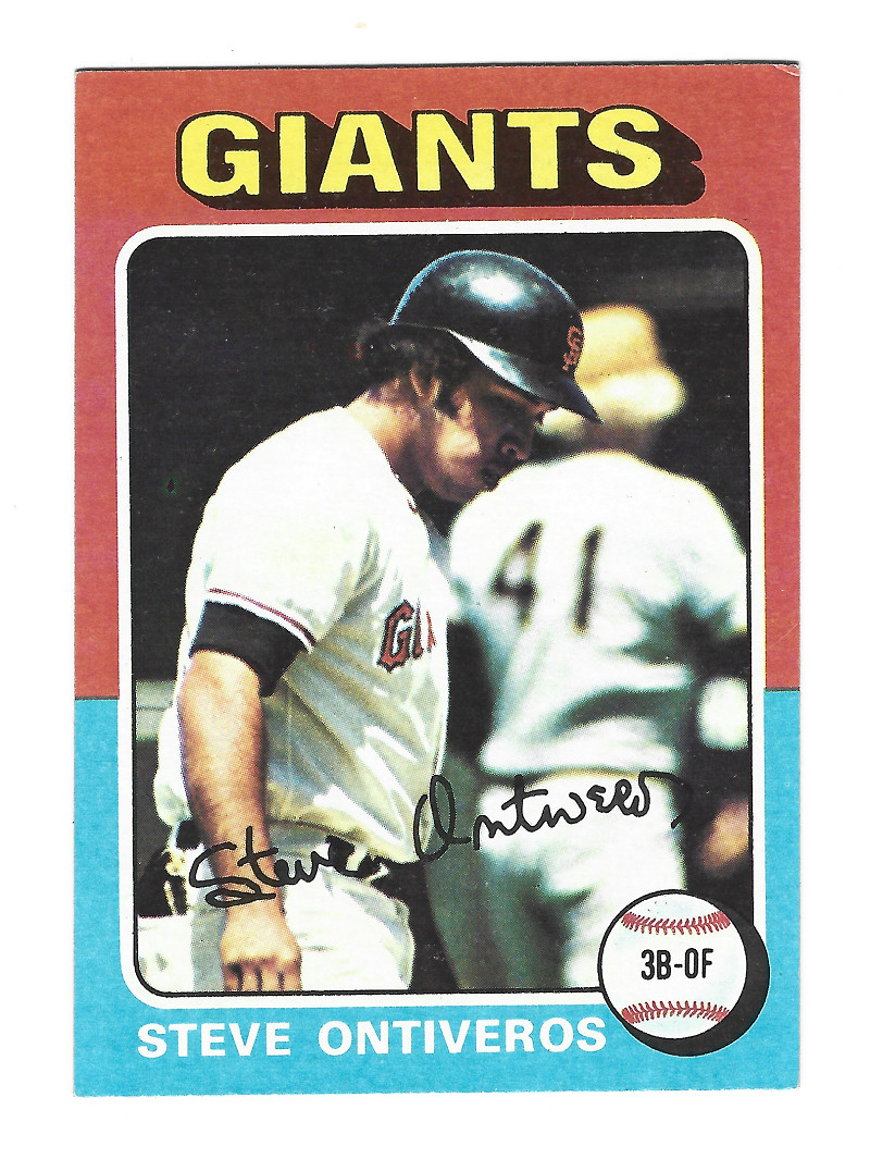 STEVE ONTIVEROS 1975 Topps Mini Baseball # 483 San Francisco Giants NM - MT