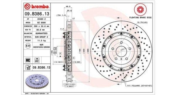 2X Magneti Marelli Bremsscheibe Bremsscheiben Satz Bremsen Vorne 360406129803-image