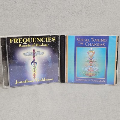 Vocal Toning the Chakras Two Disc Audio CD Set Johnathan Goldman + Frequencies